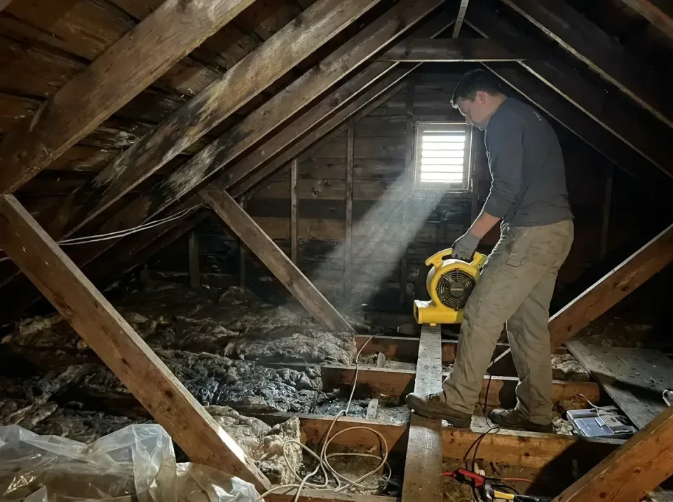 attic-water-damage-drying-proc-007 — frequently asked questions, Emergency Water Extraction & 24/7 Flood Response in Coppera…